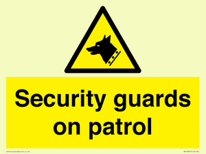 Security guards on patrol